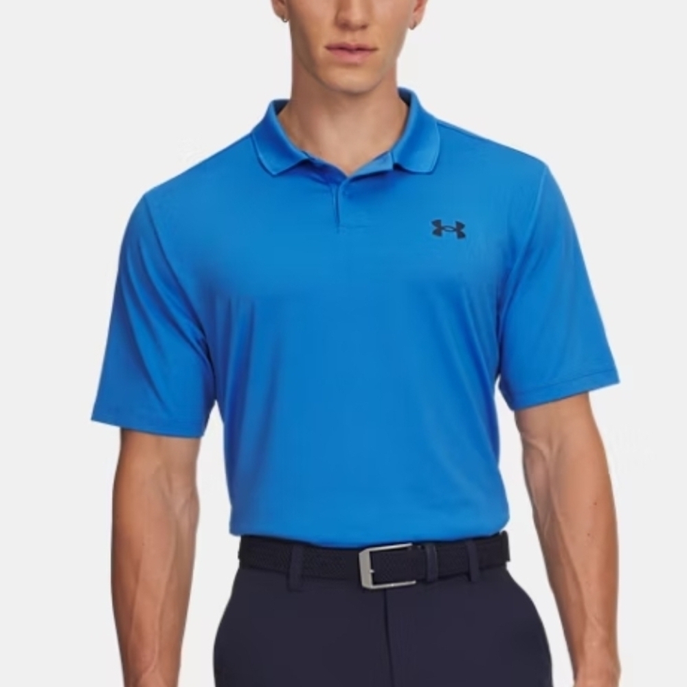 Under Armour Bright Blue Short Sleeve Golf Polo